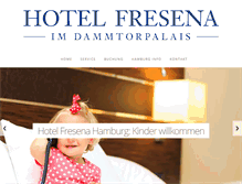 Tablet Screenshot of hotelfresena.de